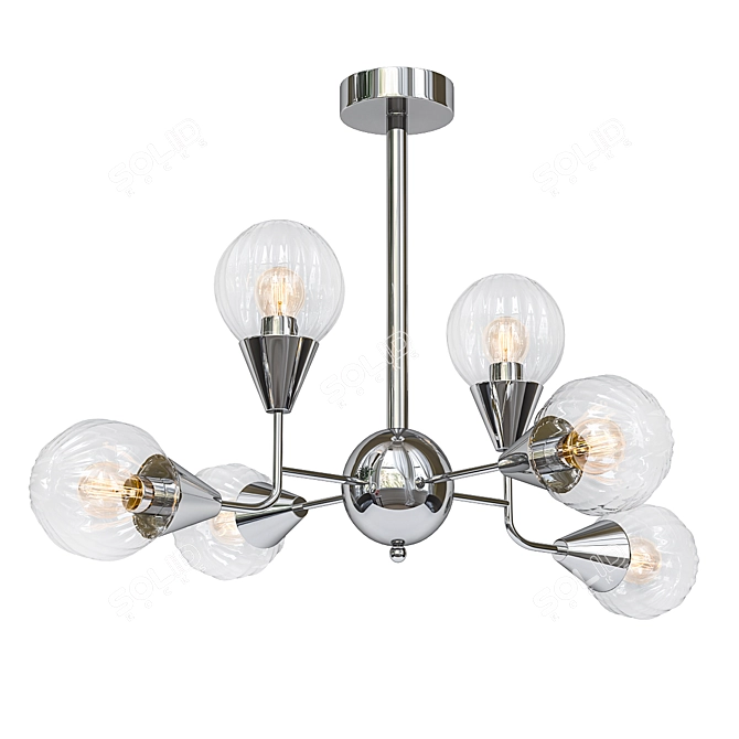 Glamourous Rivoli Adora Ceiling Chandelier 3D model image 1