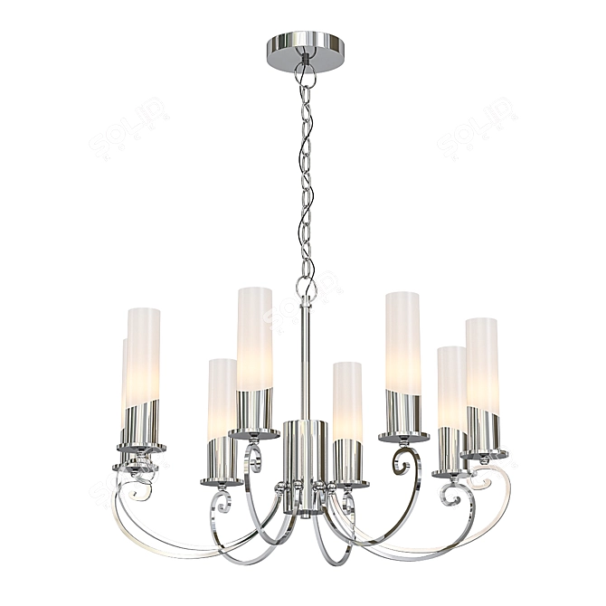 Banci Classic Gold Pendant Chandelier 3D model image 1