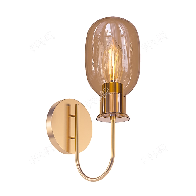 Sleek Odeon Grif 4700 Wall Sconce 3D model image 1