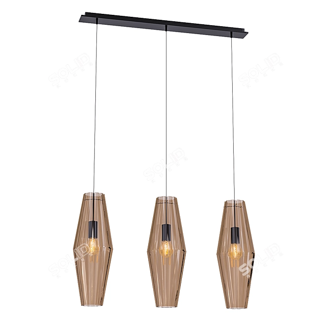 Modern 3-Light Elk Group Pendant 3D model image 1