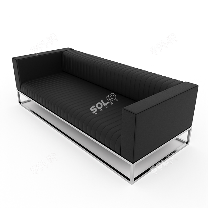 ELECTRA Three-Seater Office Sofa 3D model image 2