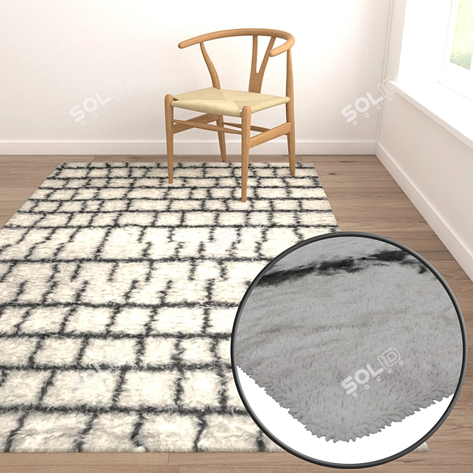 1978 Vintage Carpets Set 3D model image 5