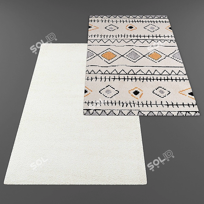 Modern Style Rug Collection 3D model image 2