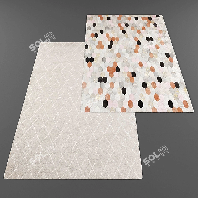 Modern Style Rug Collection 3D model image 3