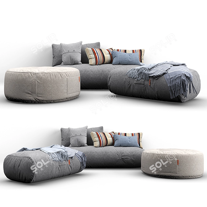 Cozy Bliss: TrimmCopenhagen's Ultimate Comfort Set 3D model image 6