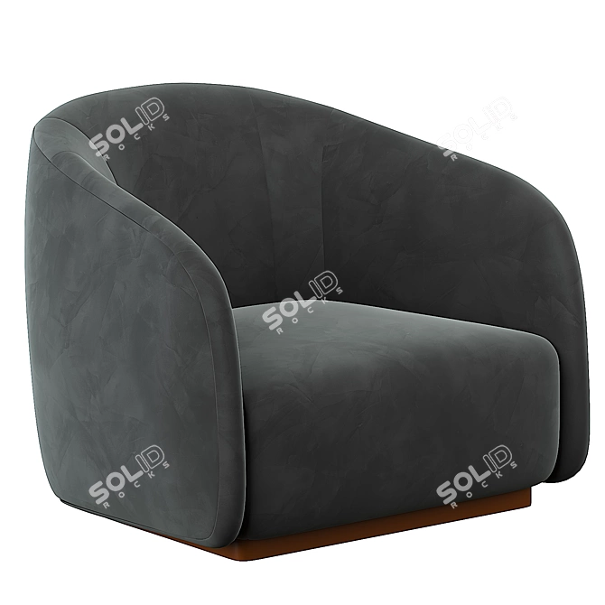 Elegant Fendi Casa Fanny Armchair 3D model image 3