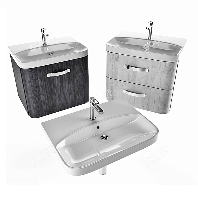 Replay Bathroom Sink: Modern Design 3D model image 5