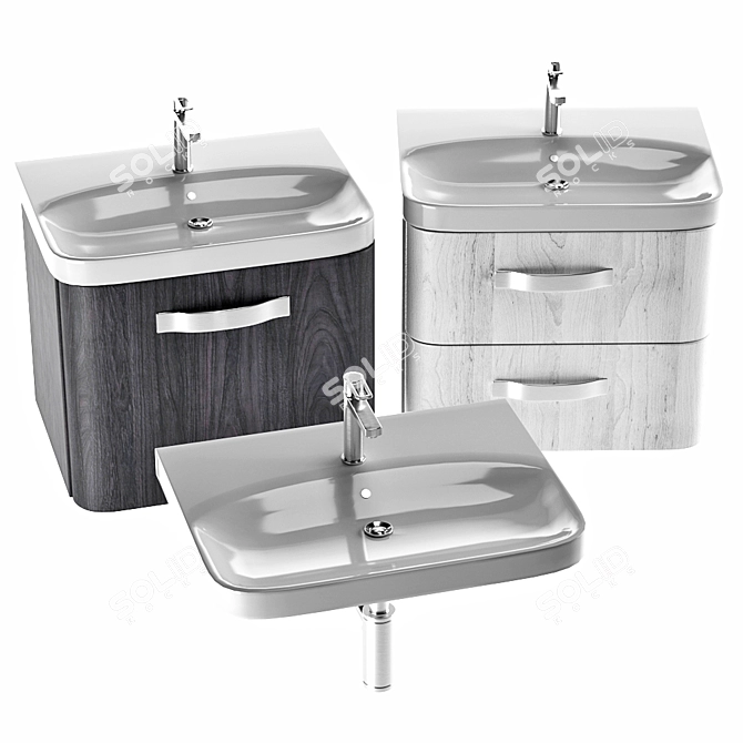 Replay Bathroom Sink: Modern Design 3D model image 6