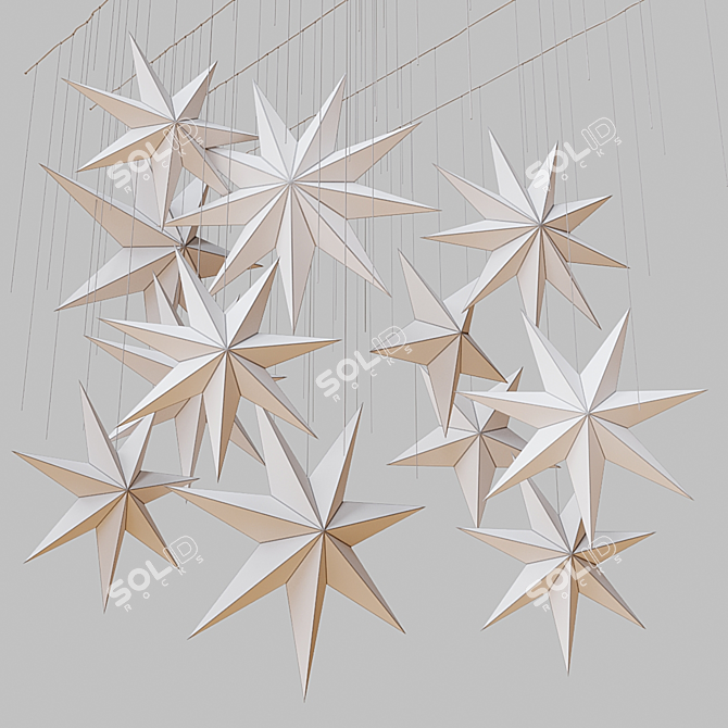 Swedish Stars Decor Set 3D model image 5