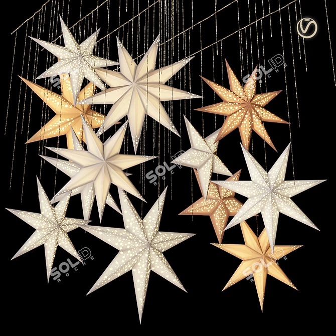 Swedish Stars Decor Set 3D model image 11