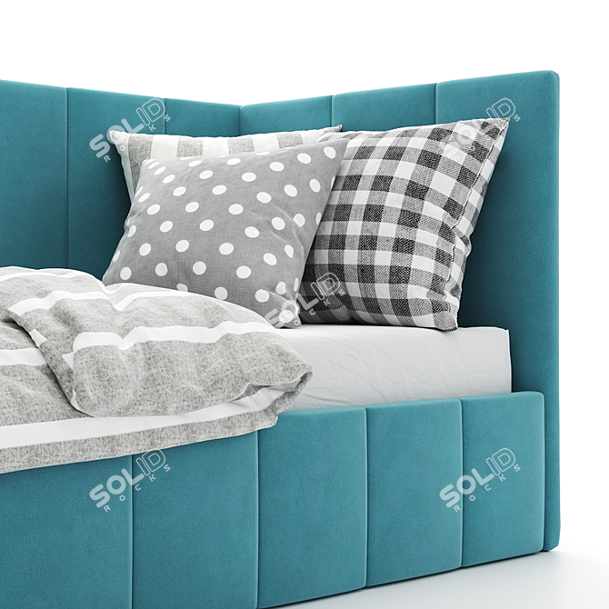 Sleek Dream Kids Bed 3D model image 3