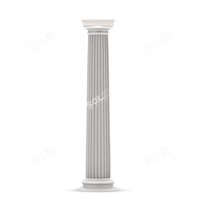 Doric Column: Architectural Elegance 3D model image 2