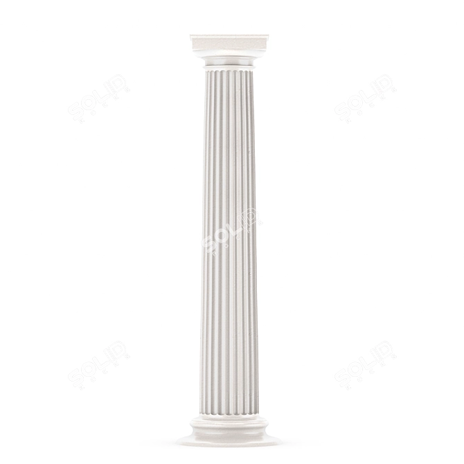 Doric Column: Architectural Elegance 3D model image 3