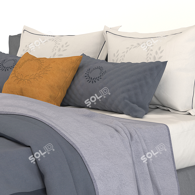 Title: RelaxMax Bed: A Laid-Back Dream 3D model image 3