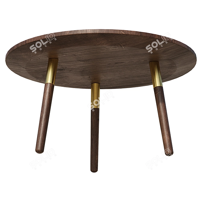 Versatile Round Coffee Table 3D model image 2