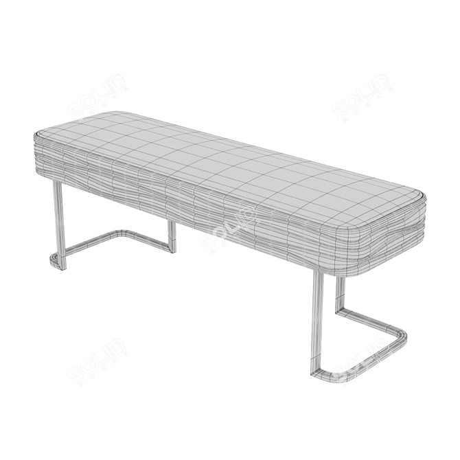 Elegant EMMA Bench: Stylish Design by IGOR SHCHIPTSOV 3D model image 2