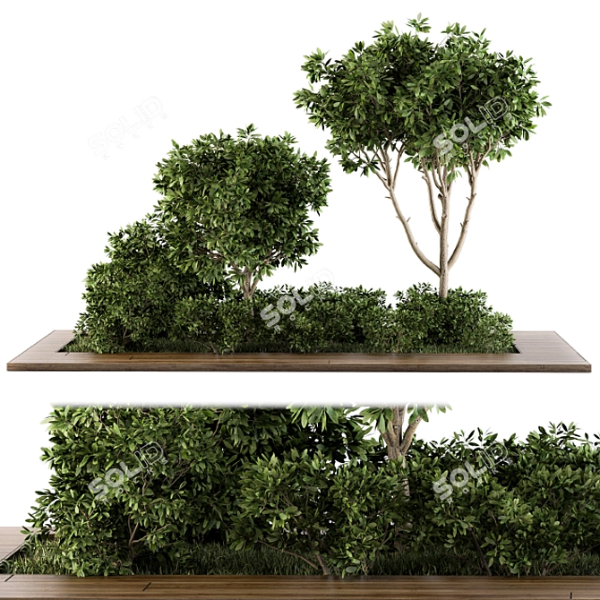 Botanical Oasis: Garden Set 07 3D model image 1