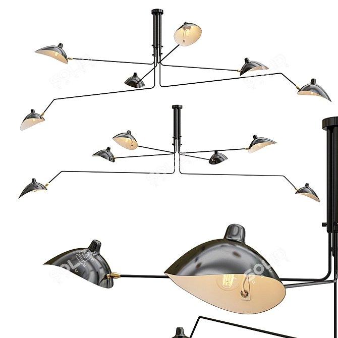 Illuminate your space with Tabes Lamps 3D model image 2