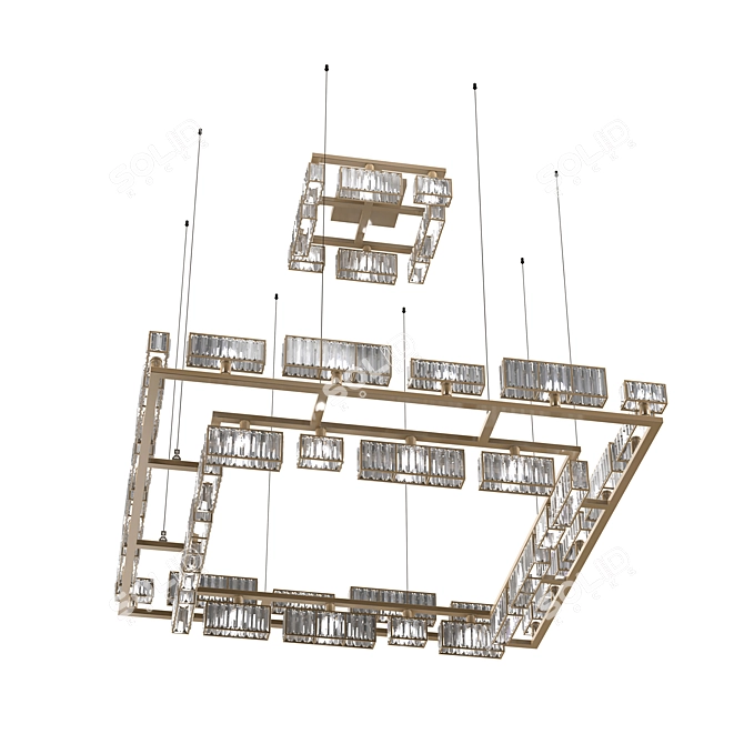 Elegant Glow: TUREX09 Chandelier 3D model image 4