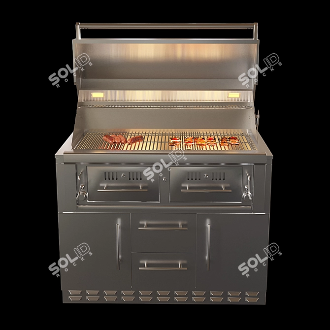 Revolutionary Sunstone 42 Grill 3D model image 2