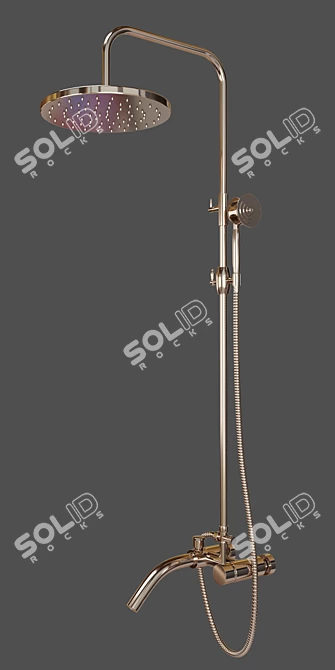 Rozin Bathroom Faucet: Stylish and Reliable 3D model image 5