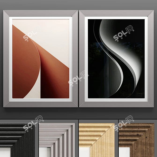 Modern Art Frame: 634 3D model image 1