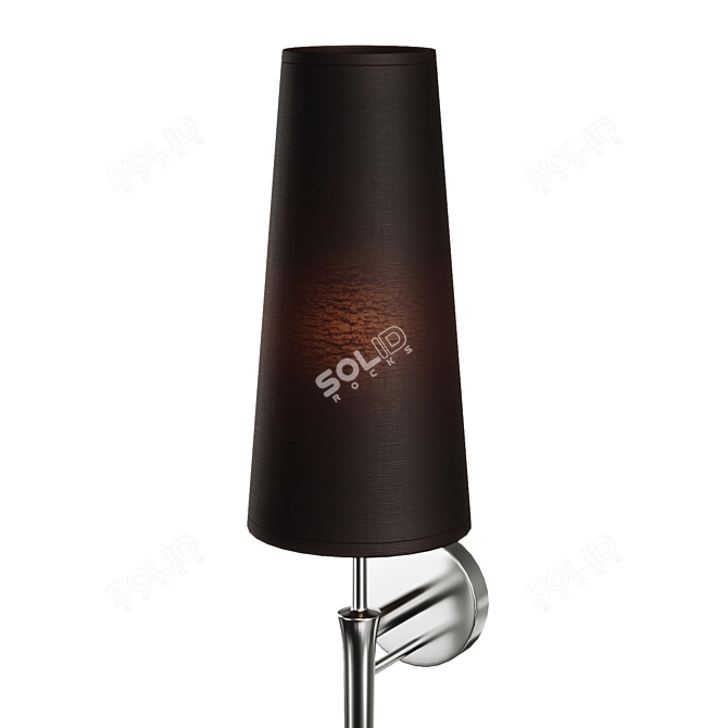 Chelsom Silver Sculpture Wall Light 3D model image 2