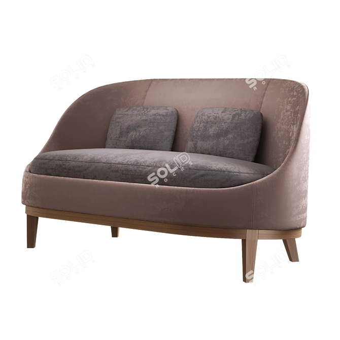 Elegant Belle Armchair by Piet Boon 3D model image 3