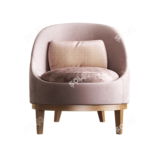 Elegant Belle Armchair by Piet Boon 3D model image 6