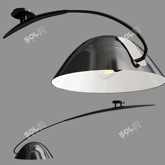 Elegant Pluma Suspension Lights 3D model image 1
