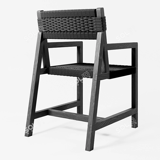 Elegant 3Chair: Perfect Functionality 3D model image 2