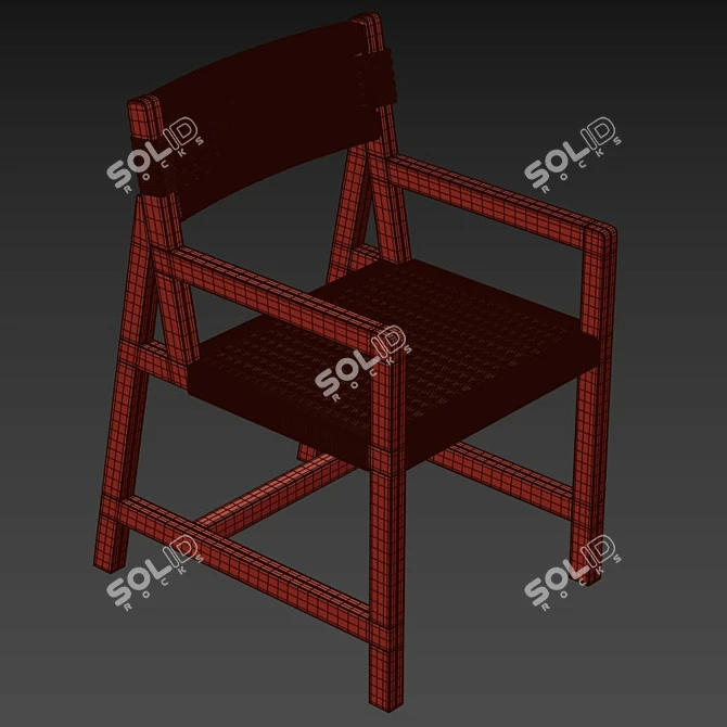 Elegant 3Chair: Perfect Functionality 3D model image 4