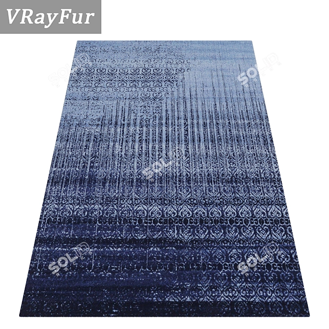 1986 Vintage Carpet Set 3D model image 2