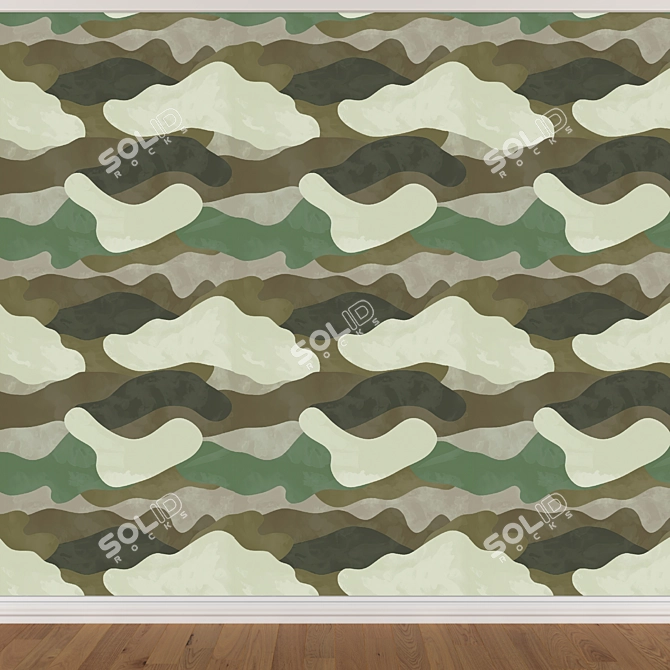 Seamless Wallpaper Set - 3 Colors 3D model image 4