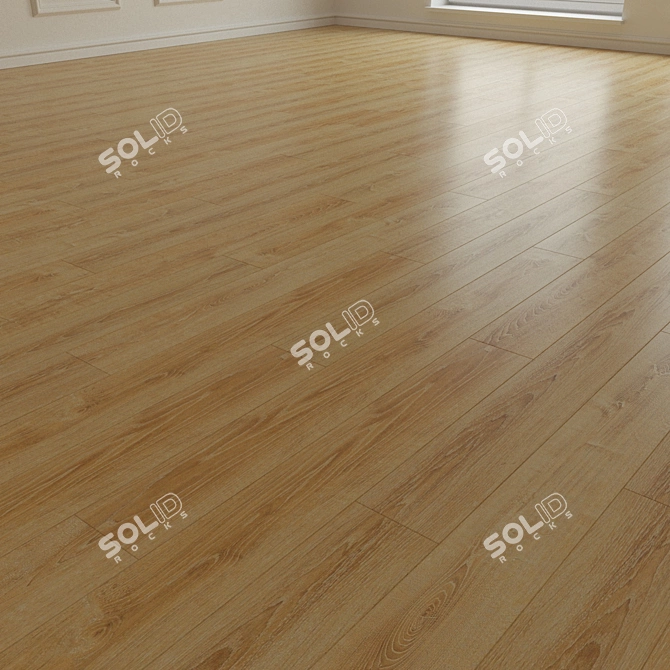 Versatile Laminate Parquet Board 3D model image 2