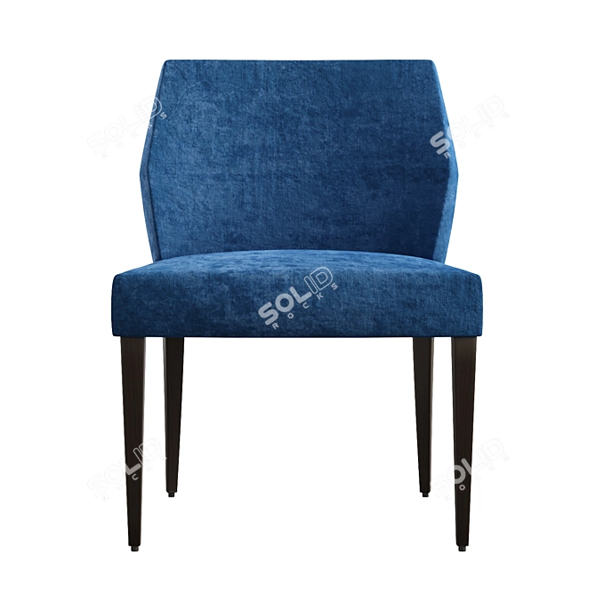 Versmissen Jasy: Stylish Fabric Dining Chair 3D model image 2