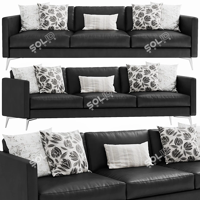 Modern Boconcept Osaka 3 Seater 3D model image 1