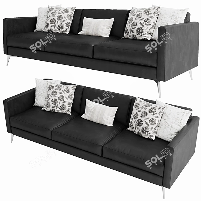 Modern Boconcept Osaka 3 Seater 3D model image 3