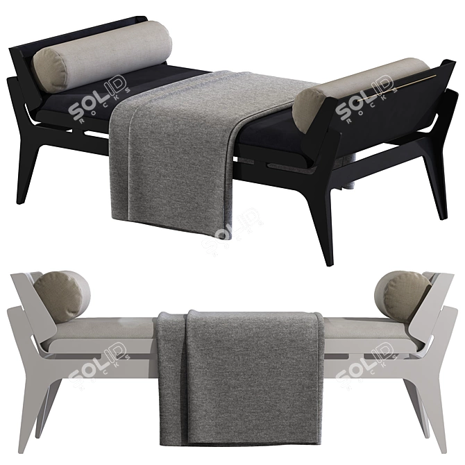 Luxury Boudoir Sofa by Gabriel Scott 3D model image 1