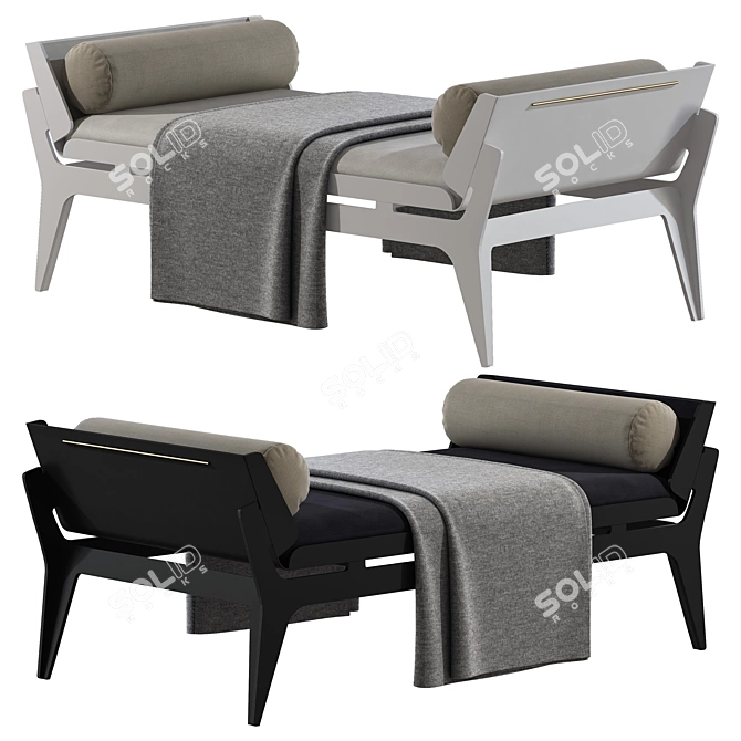 Luxury Boudoir Sofa by Gabriel Scott 3D model image 2