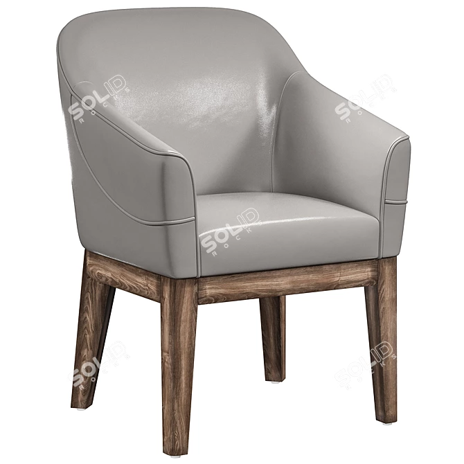 Elegant Armchair Design - Armchair Mod 3D model image 4