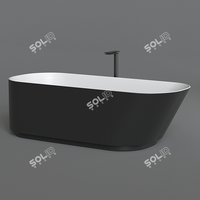 Agape NEB Freestanding Bathtub 3D model image 2