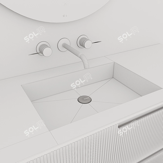 Fiora Bath Set: Elegant and Functional 3D model image 5