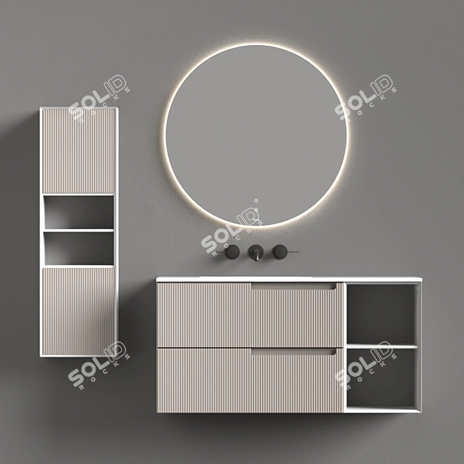 Fiora Bath Set: Elegant and Functional 3D model image 8