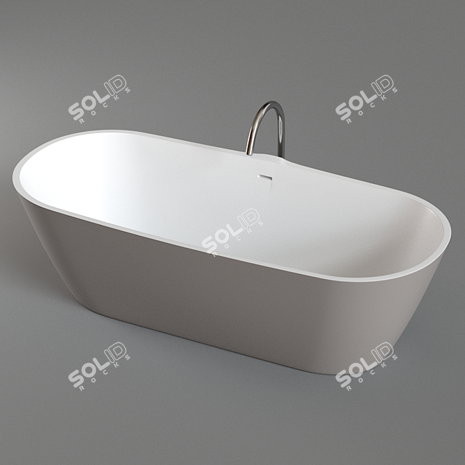 Agape Normal Free-standing Bathtub 3D model image 3