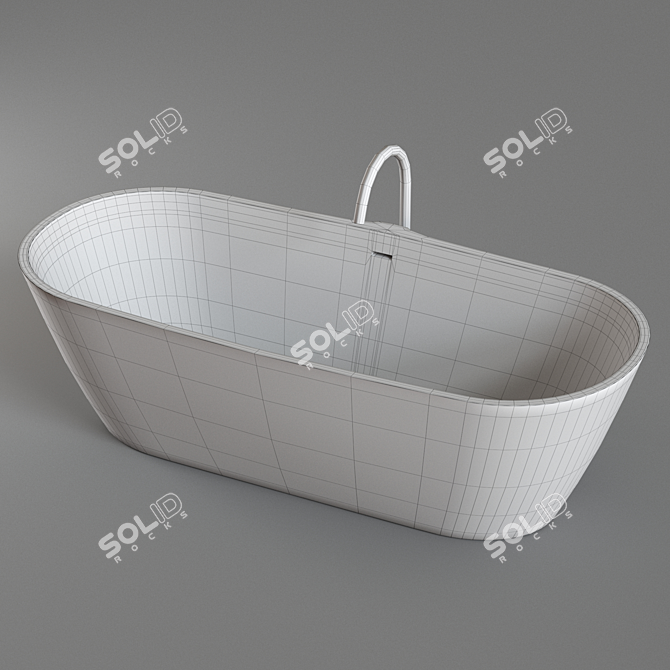 Agape Normal Free-standing Bathtub 3D model image 4