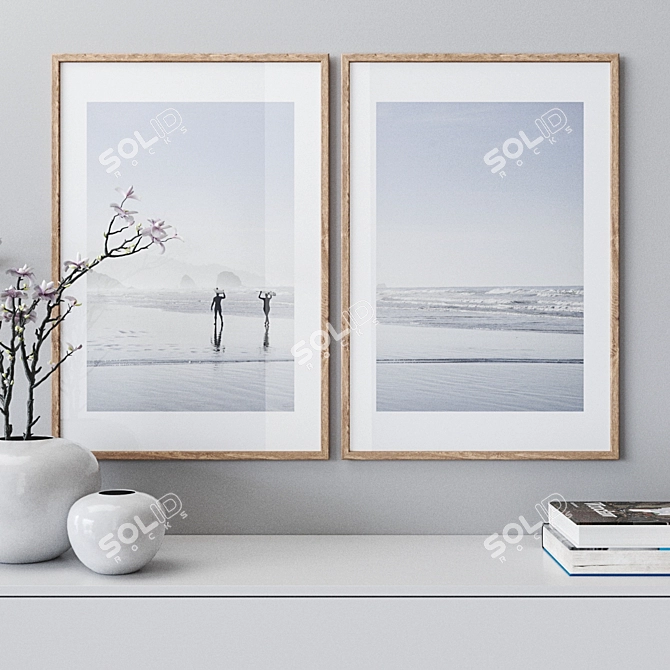 Multi-Colored Photo Frames Set 3D model image 11