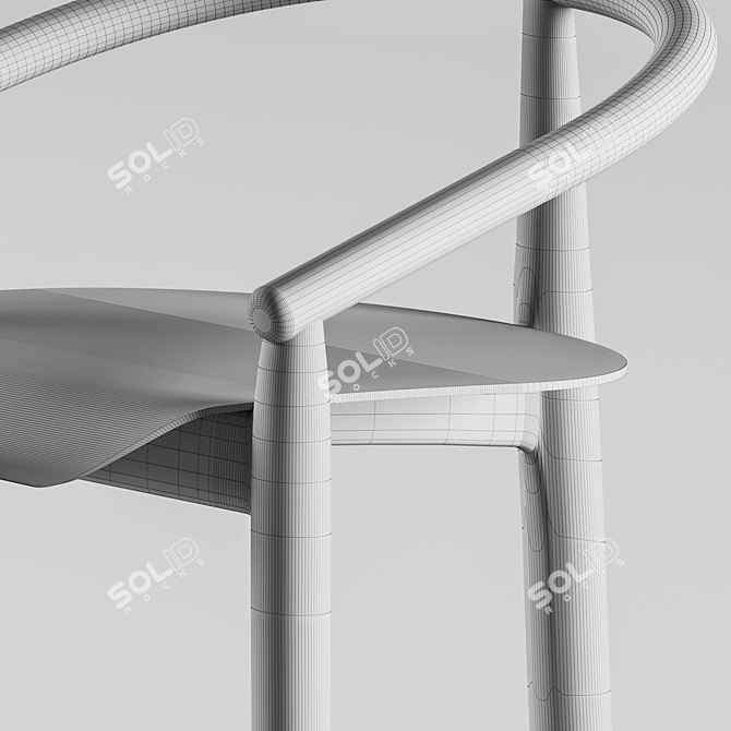 Title: EVO H-2940 Bar Stool: Stylish and Comfortable 3D model image 3