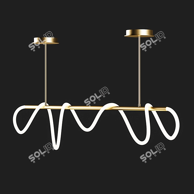 Glorify L: Elegant LED Pendant Lamp 3D model image 3