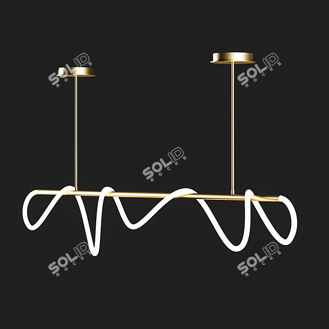 Glorify L: Elegant LED Pendant Lamp 3D model image 4